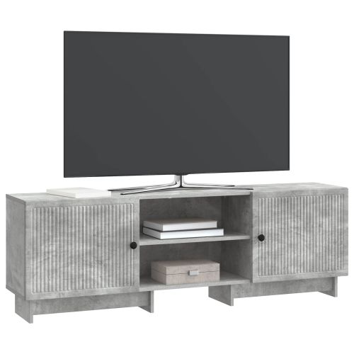ТВ шкаф 150 x 31 x 50 см Бетонно сиво Инженерен дървен материал