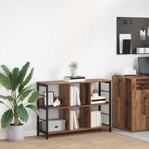 Рафт за книги 6 нива 102 x 32 x 72,5 см Инженерна дървесина
