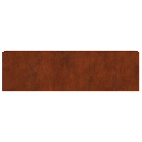 Градинска повдигната леха 280x40x80 см кортенова стомана
