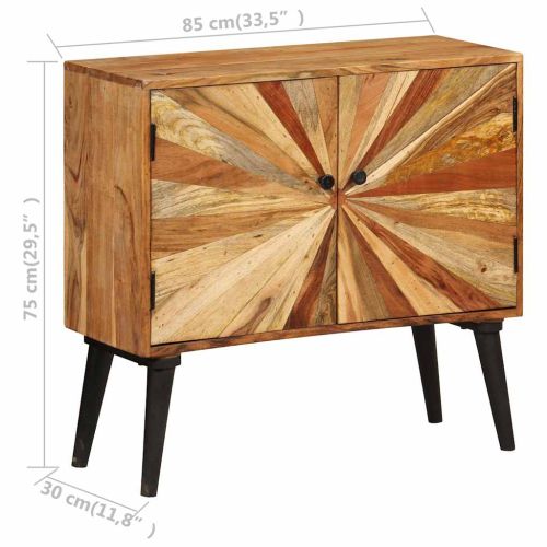 Скрин, мангово дърво масив, 85x30x75 см