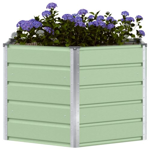 Кашпа Пастелно зелено 129 x 129 x 75 см Стомана