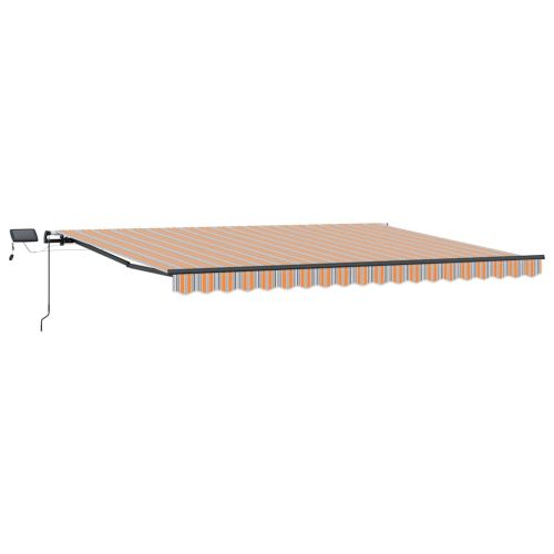 Прибираща се тента Многоцветен 400 × 300 cm Тъкан и алуминий
