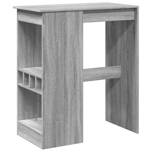 Бар маса с рафтове, 90x47,5x103,5 см, инженерно дърво