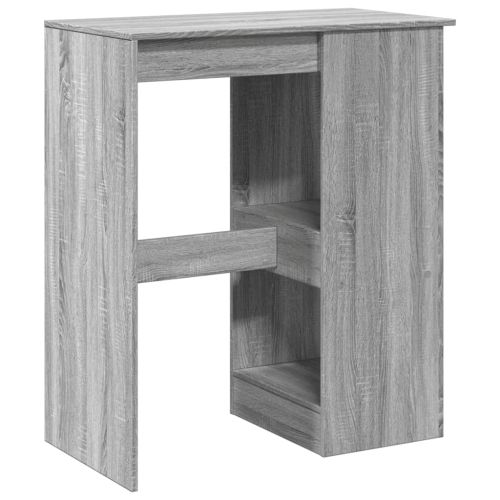 Бар маса с рафтове, 90x47,5x103,5 см, инженерно дърво