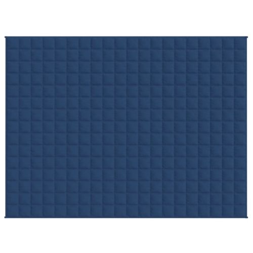 Утежнено одеяло синьо 152x203 см 11 кг плат
