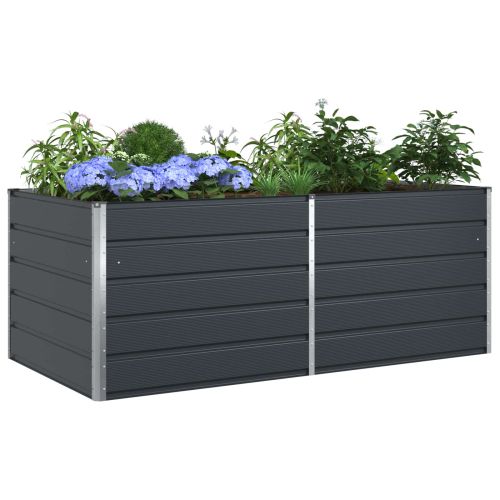 Кашпа Антрацит 195 x 100 x 75 см Поцинкована стомана