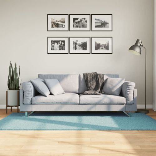 Килим OVIEDO с къс косъм, зелен, 100x200 см