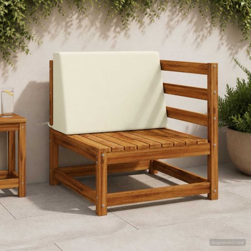 Задна възглавница SOEST 100% полиестер Кремаво 60 x 20 x 40 cm