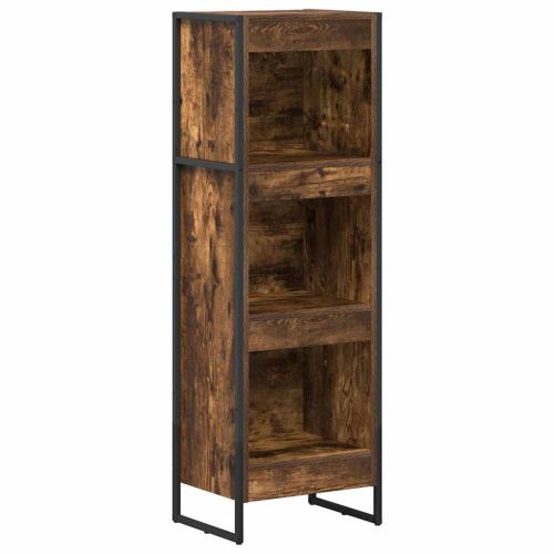 Шкаф за книги 40 x 30 x 121 см Инженерна дървесина Димящ дъб