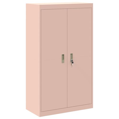 Шкаф за съхранение 2 бр. Розово 80 x 40 x 210 см Стомана