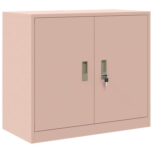 Шкаф за съхранение 2 бр. Розово 80 x 40 x 210 см Стомана