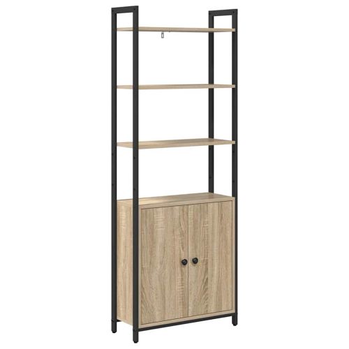 Шкаф за книги 6 нива 60 x 24 x 161 см Инженерна дървесина