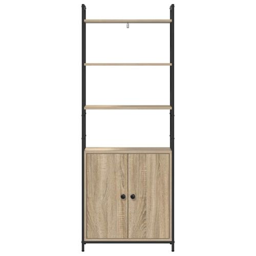 Шкаф за книги 6 нива 60 x 24 x 161 см Инженерна дървесина