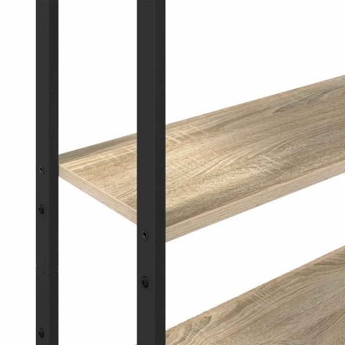 Шкаф за книги 6 нива 60 x 24 x 161 см Инженерна дървесина