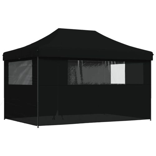 Парти шатър 292 x 440 x 315 см Черно Оксфордска тъкан