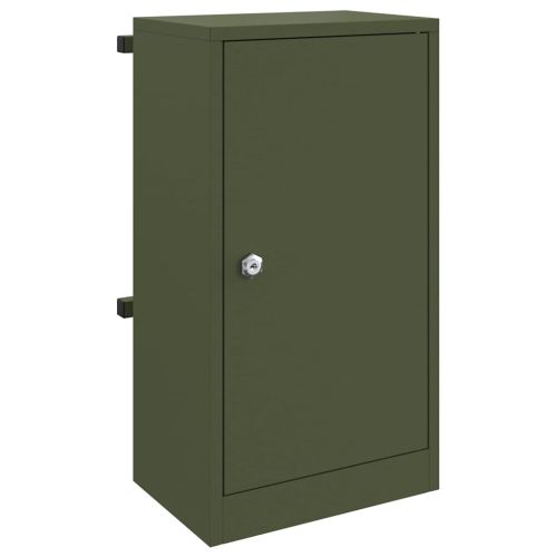 Пощенска кутия с врата Маслиненозелен 30 x 20 x 55 см Стомана