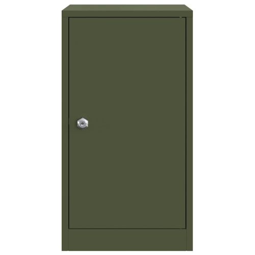 Пощенска кутия с врата Маслиненозелен 30 x 20 x 55 см Стомана