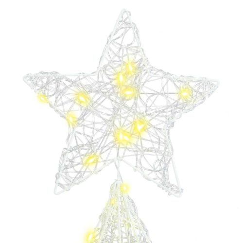 Коледно дърво 240 LED светодиода Топло бяло 150 cm Акрил