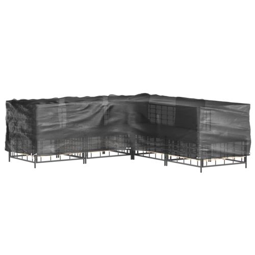 Покривала за ъглови градински мебели 2 бр 16 капси 250x250x70см