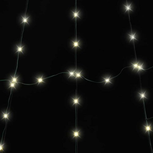 LED коледна елха с колчета за земя Топло бяло 182 см Метал