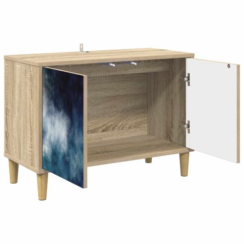 ТВ шкаф RAALTE 69 x 33 x 50 см Сонома Инженерна дървесина
