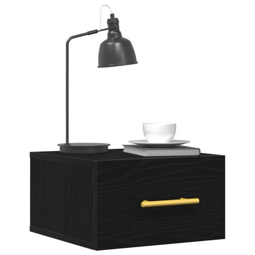 Нощен шкаф 2 бр. 35 x 35 x 20 см Инженерна дървесина Черния дъб