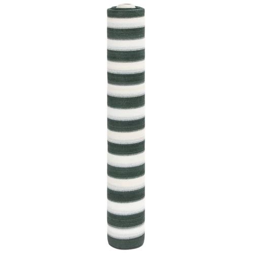 Засенчваща мрежа зелено и бял 1,5x25 м HDPE 150 г/м²