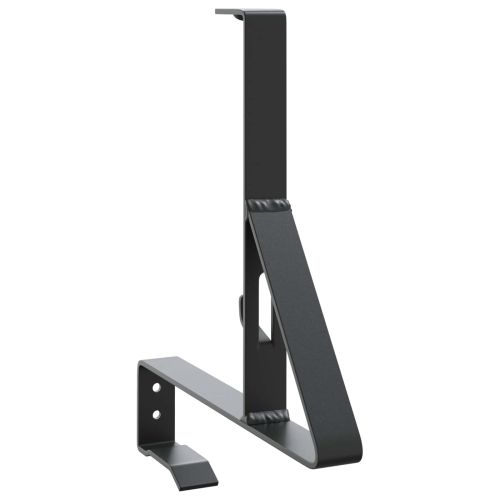Поддръжка на снегозащита 12 бр. Черно 29,5 x 3 x 34,5 см