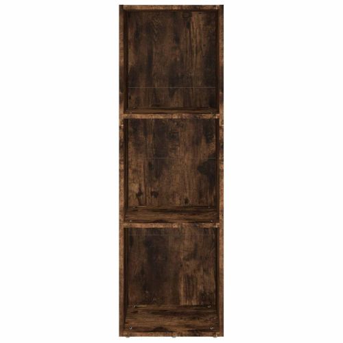 Шкаф за книги/ТВ шкаф опушен дъб 36x30x114 см инженерно дърво