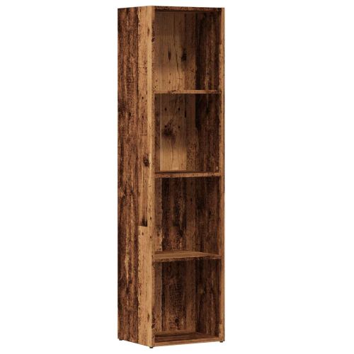 Шкаф за книги от старо дърво 36x30x143 cm Инженерна дървесина