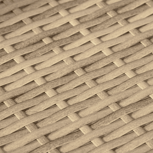 Градински комплект диван с възглавници 9 части бежов полиратан