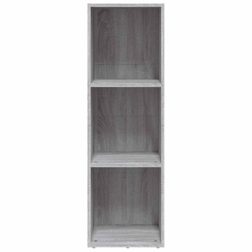 Шкаф за книги/ТВ шкаф сив сонома 36x30x114 см инженерно дърво