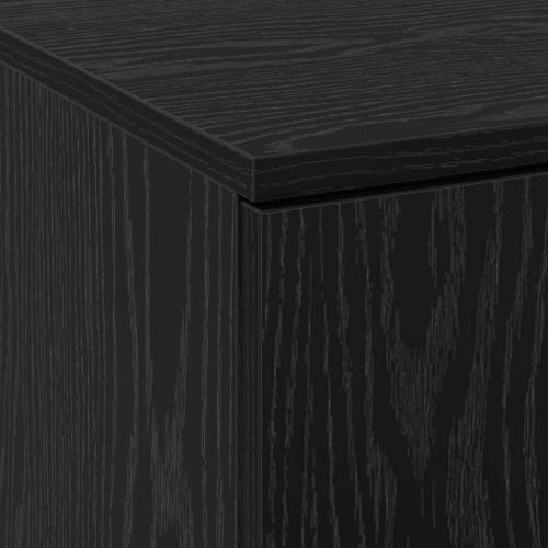Висок шкаф 60 x 35 x 180 см Инженерна дървесина Черен дъб
