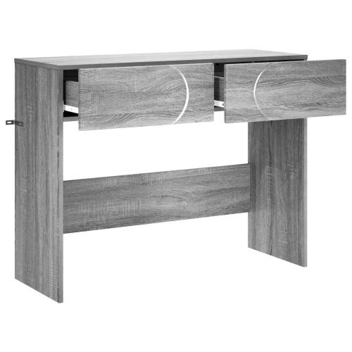Конзолна маса Сив Сонома 96,5 x 38 x 75 см Инженерно дърво