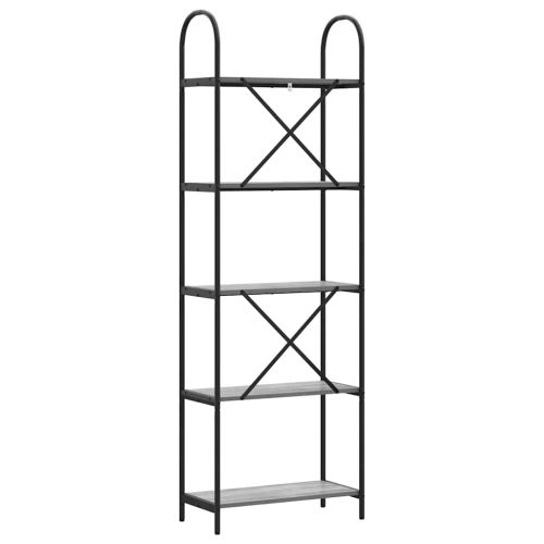 Рафт за книги 5 нива 60 x 30 x 183 см Инженерна дървесина