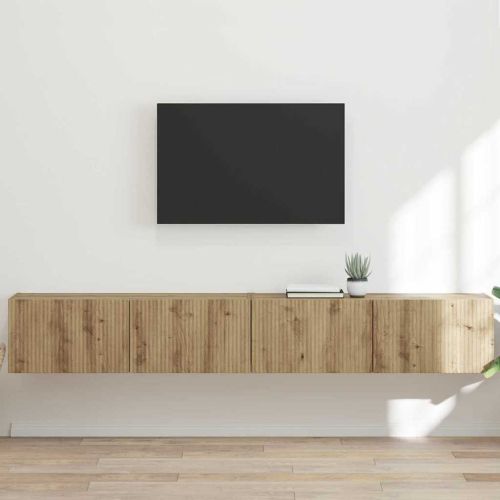 TV стенен шкаф 2 бр. Дъб Артизан Инженерна дървесина