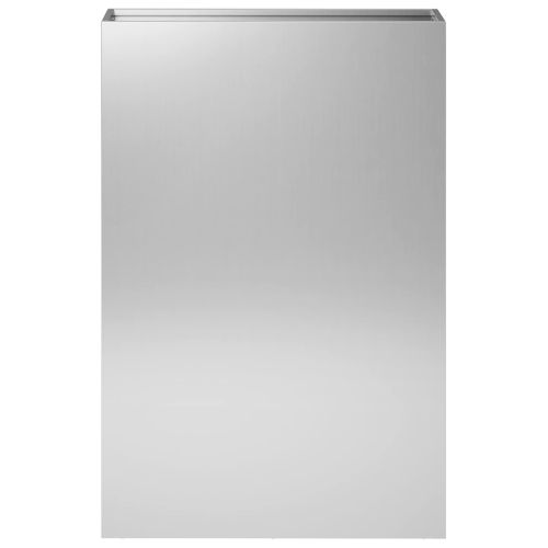 Градинска саксия Сребристо 40 x 20 x 75 см Поцинкована стомана