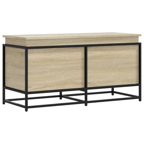 Сандък за съхранение с капак дъб сонома 100x40x51,5 см ПДЧ