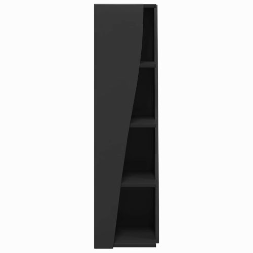 Ъглов шкаф 27,5x27x102см Инженерна дървесина Черно