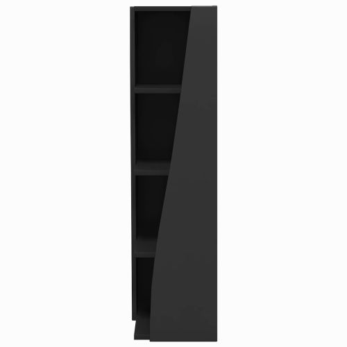 Ъглов шкаф 27,5x27x102см Инженерна дървесина Черно