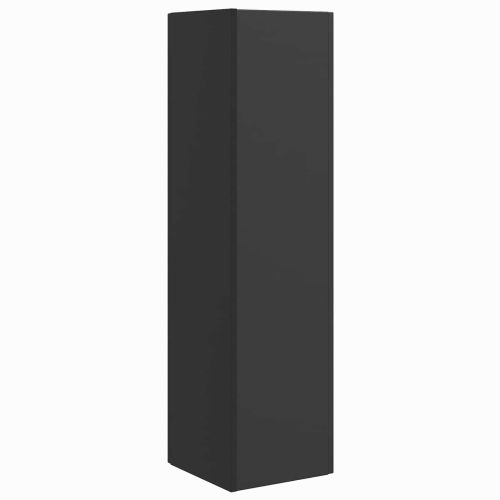 Ъглов шкаф 27,5x27x102см Инженерна дървесина Черно