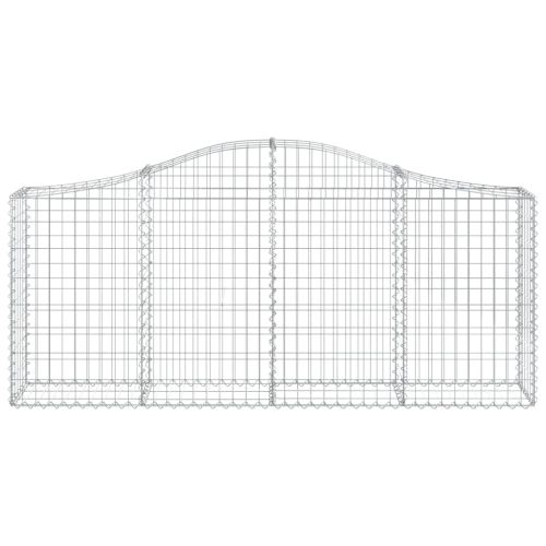 Габионни кошници арка 3 бр 200x30x80/100 см поцинковано желязо