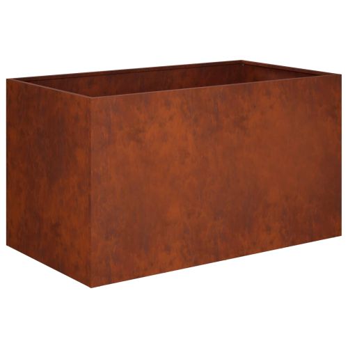 Градинска саксия Ръждясало 100 x 50 x 50 cm Кортенова стомана