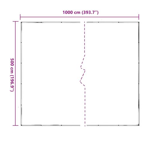 Прозрачен брезент с капси 5x10 m Полиетилен