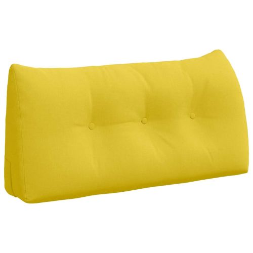 Възглавница за гръб Светло жълто 100 x 50 x 24 cm текстил