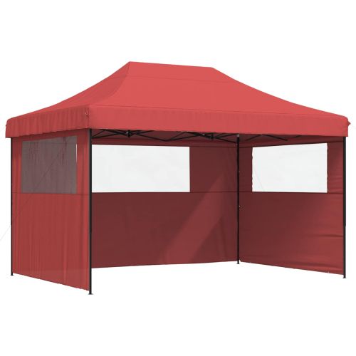 Парти шатър 279 x 410 x 315 см Бургундско червен