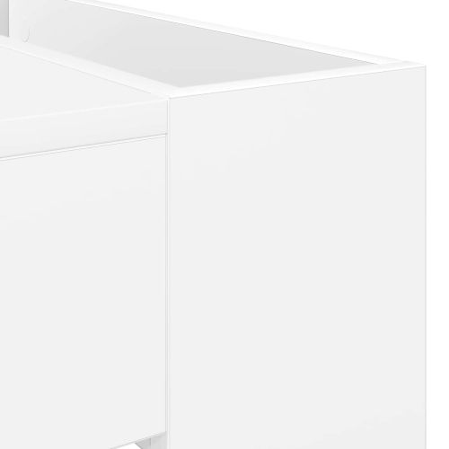 Масичка за кафе Бяло 110 x 50 x 41 см Инженерна дървесина