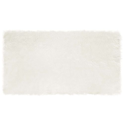 Изкуствена овча килим TAFALLA Бяло 60 x 110 cm Полиестер