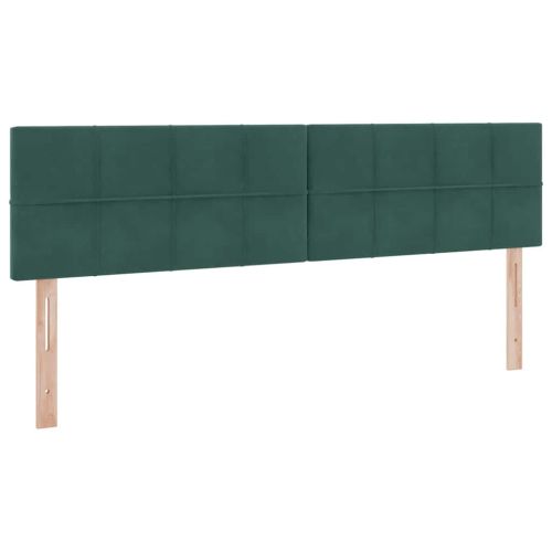 Легло с място за съхранение Тъмен зелен 180 x 200 cm Кадифе