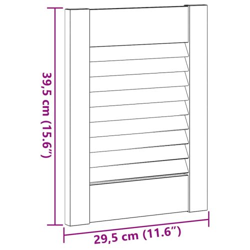 Врати на шкафове с извит дизайн 4 бр. 39,5x29,5 см